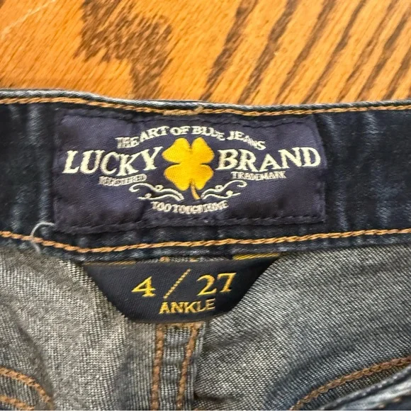 Lucky Brand Layla Bootcut Dark Blue Jeans Size 4/27 - Picture 12 of 15